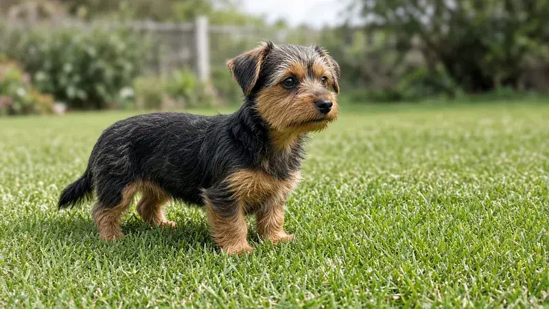 Dorkie, kruising van Teckel × Yorkshire Terriër