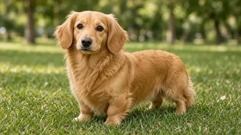 Golden Dox, kruising van Golden Retriever × Teckel