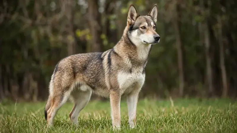 Malinois Husky, kruising van Mechelse Herder × Siberische Husky